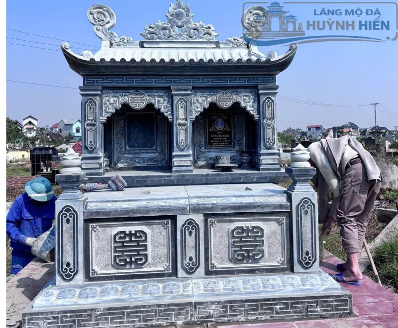 Chi phí xây mộ đá hoa cương trọn gói tại Lăng mộ đá Huỳnh Hiển