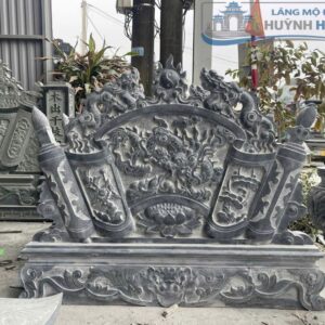 bình phong đá tự nhiên chạm khắc thủ công