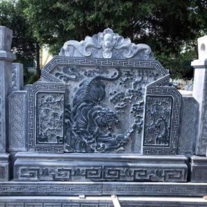 cuốn thư đá đẹp đặt nhà thờ họ chuẩn phong thủy