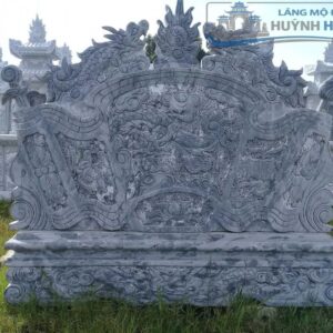 cuốn thư đá đặt trước từ đường chuẩn phong thủy