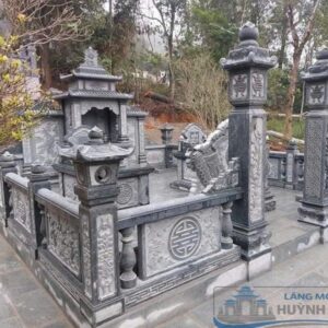 khuôn viên lăng mộ đá thẩm mỹ cao sang trọng